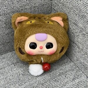 Baby Three Orange Cat Plush Zipper Bag (no Box) No Strap